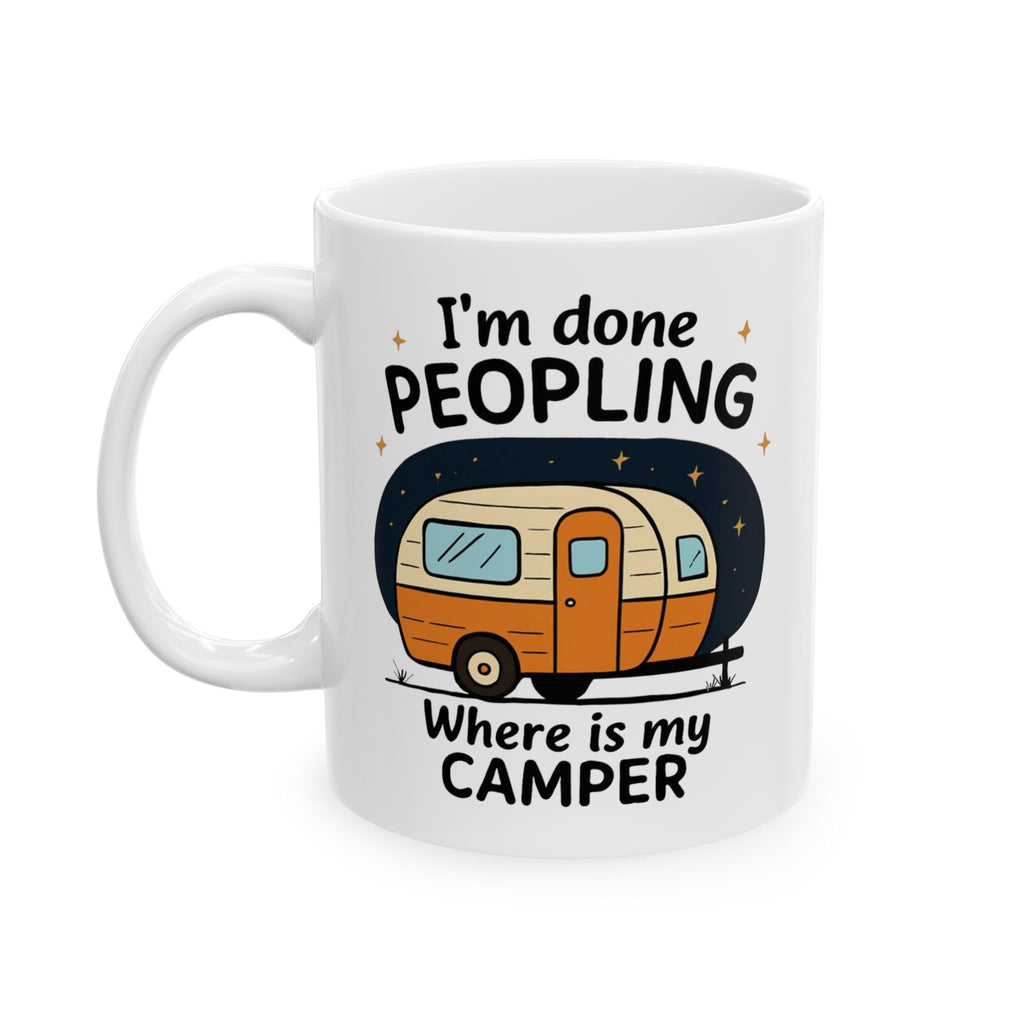 Adventure-Primed Peopling Camper Mug