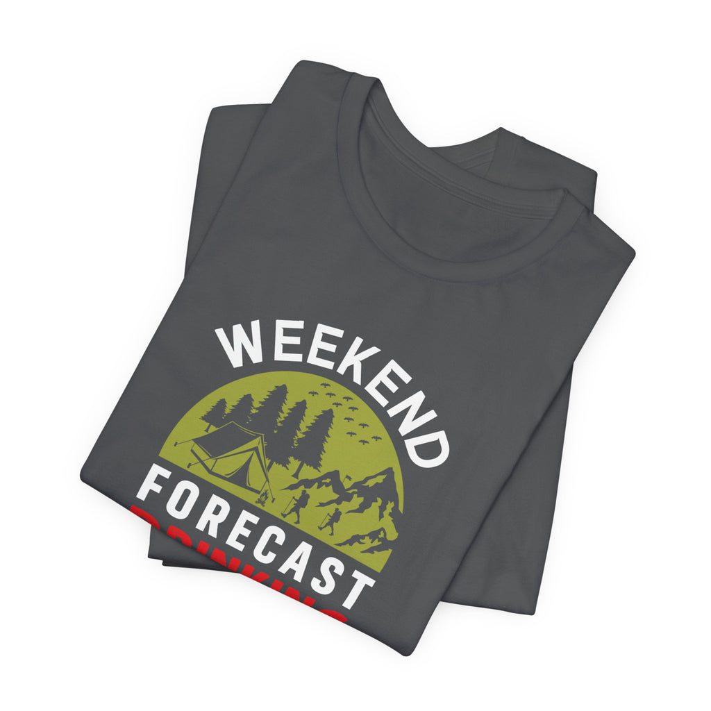 Vibrant Weekend Forecast Camping Tee