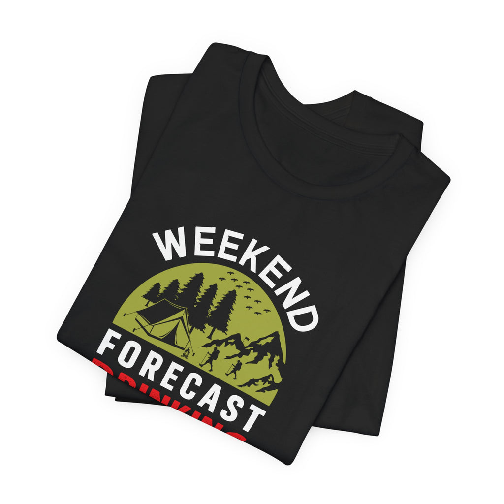 Vibrant Weekend Forecast Camping Tee