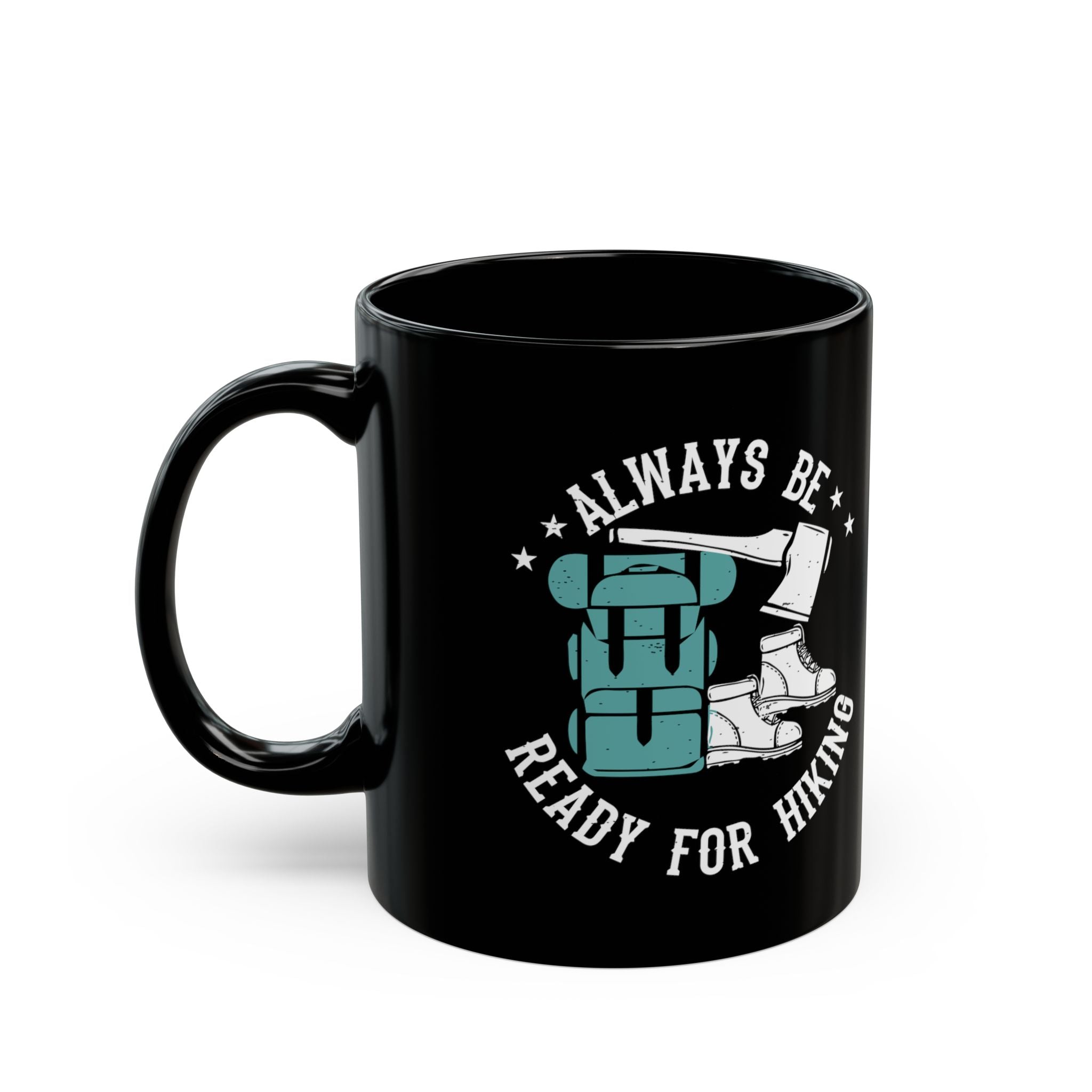 Invigorate Mornings Black Mug