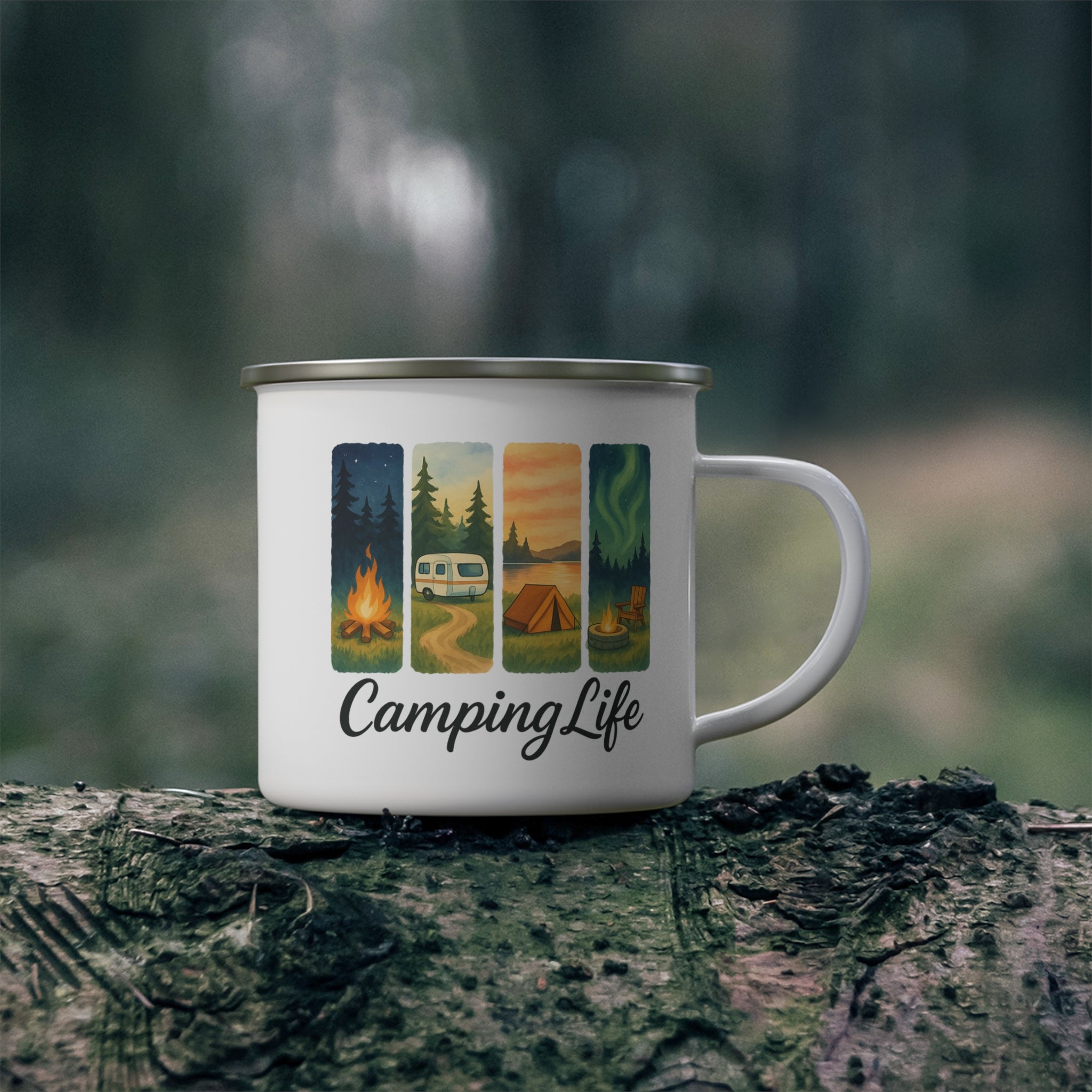 Sunset-Kissed Camping Mug