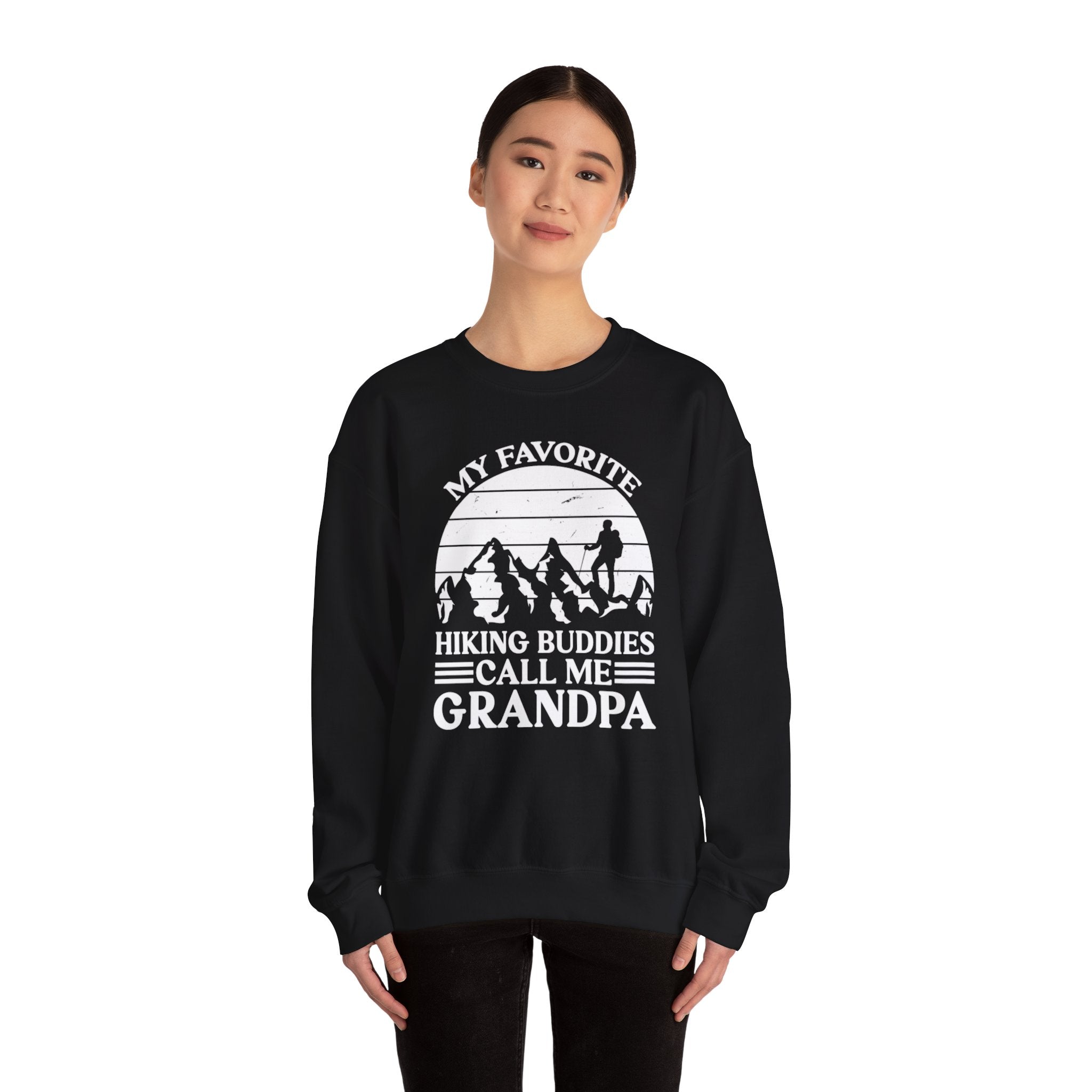 Proud Hiking Grandpa Crewneck
