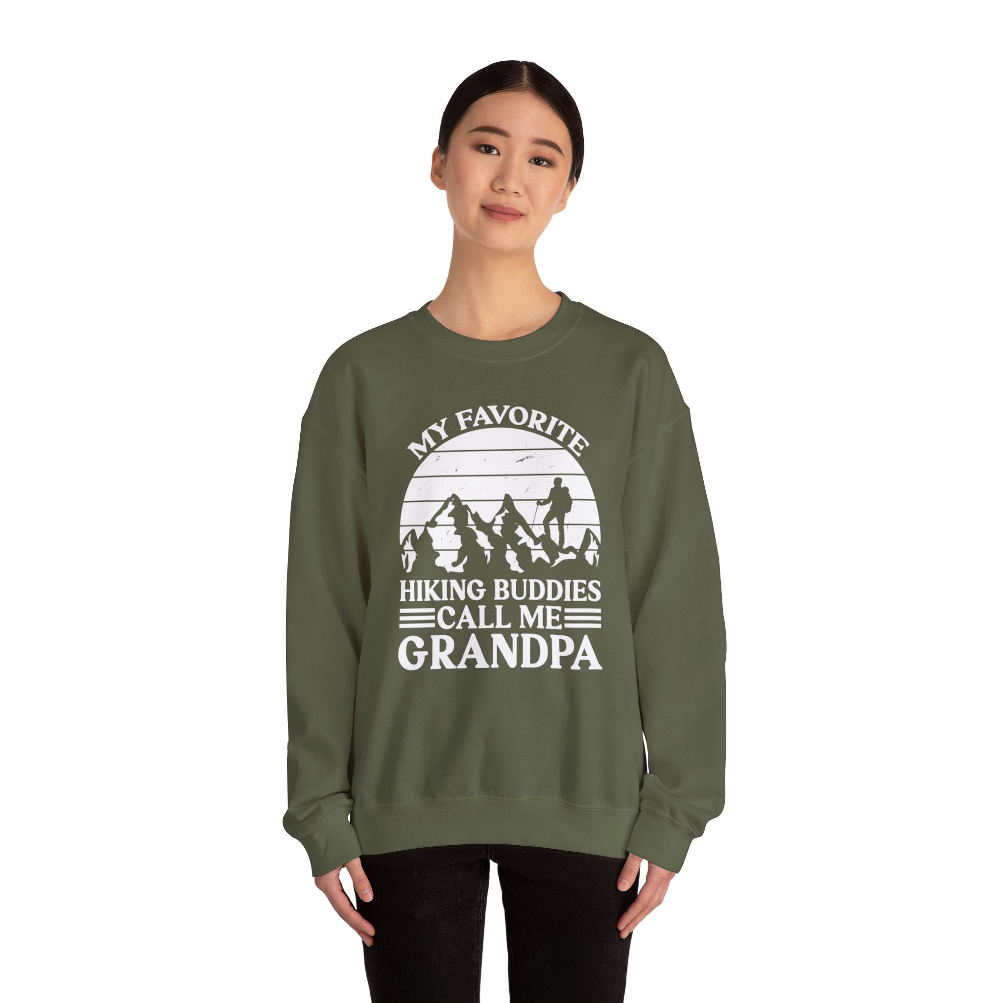 Proud Hiking Grandpa Crewneck