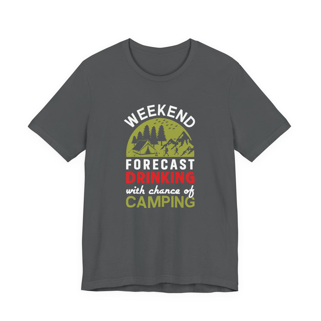 Vibrant Weekend Forecast Camping Tee