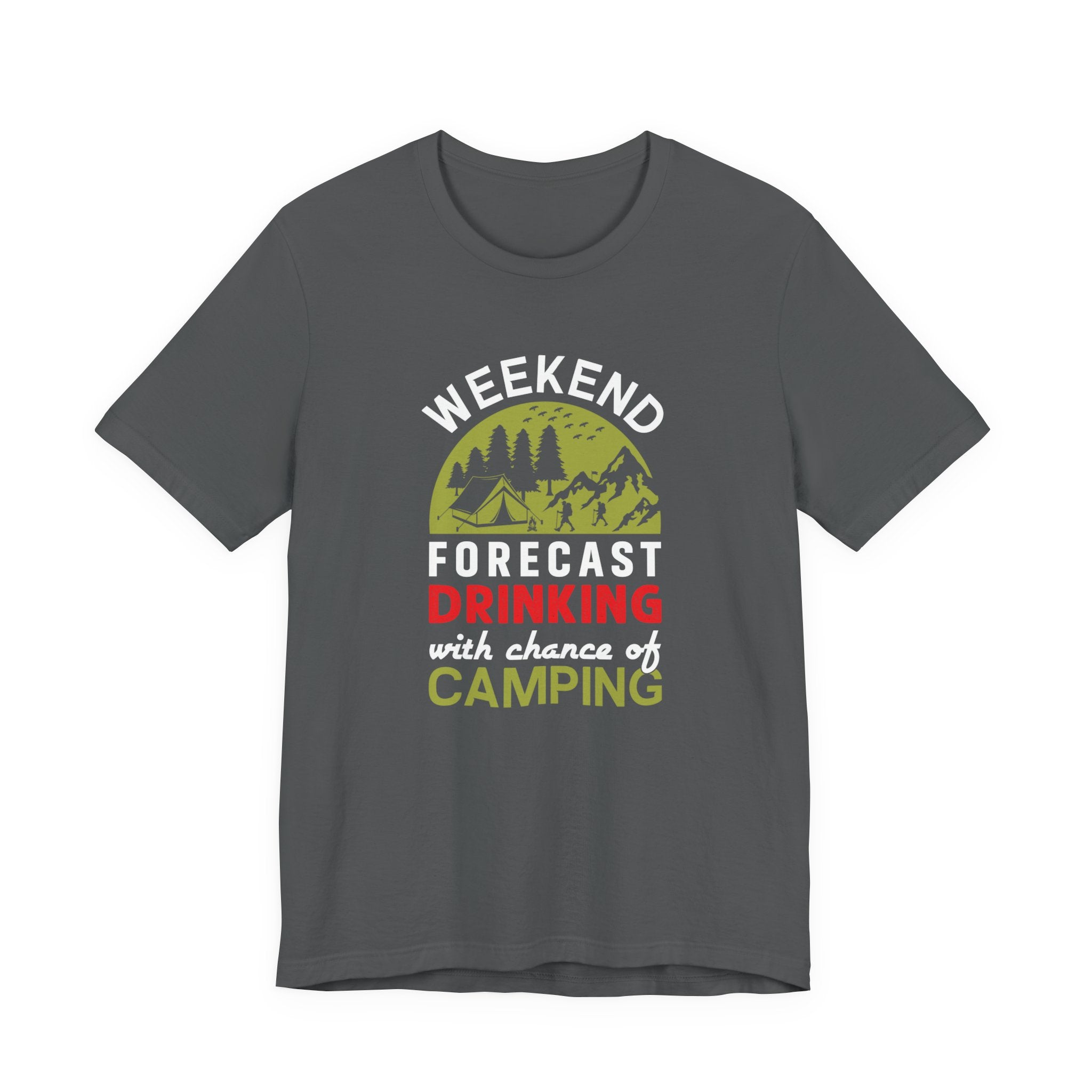 Vibrant Weekend Forecast Camping Tee