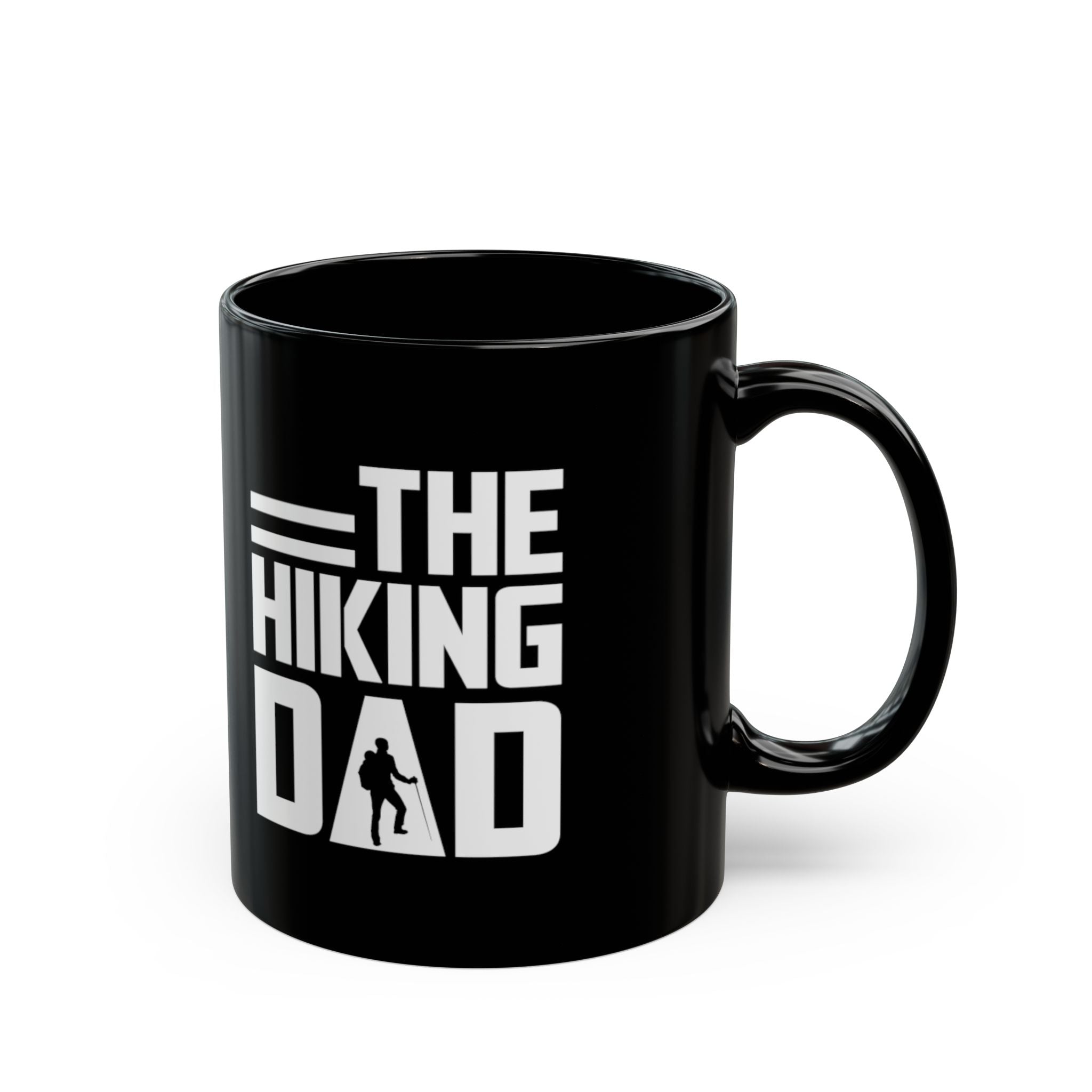 Smoldering Black Hiking Dad Mug