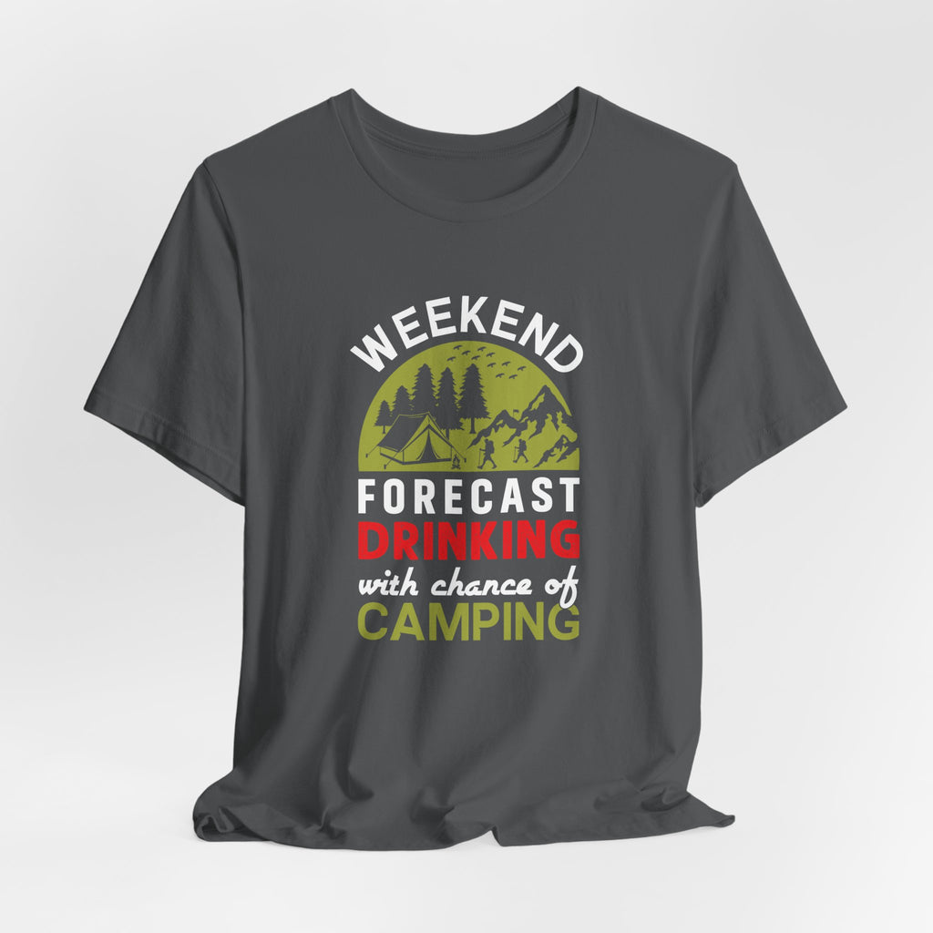 Vibrant Weekend Forecast Camping Tee