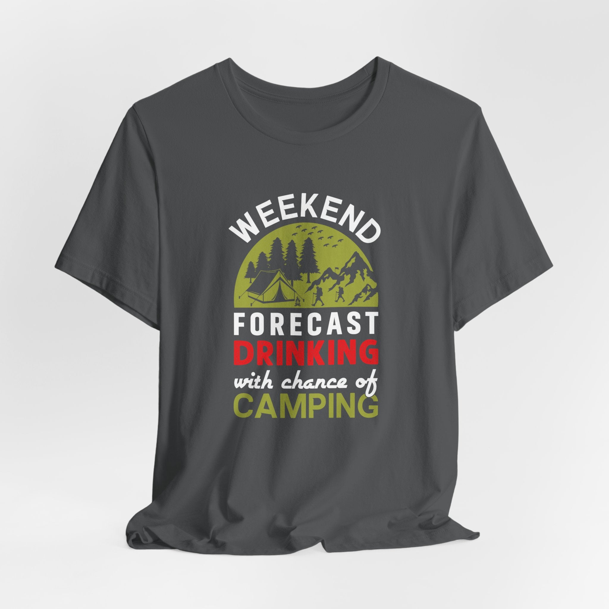 Vibrant Weekend Forecast Camping Tee