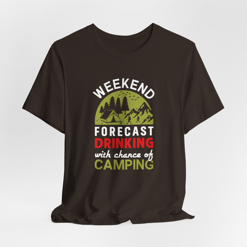 Vibrant Weekend Forecast Camping Tee