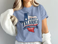 Texas shape graphic with "James Talarico U.S. Senate 2026" text.