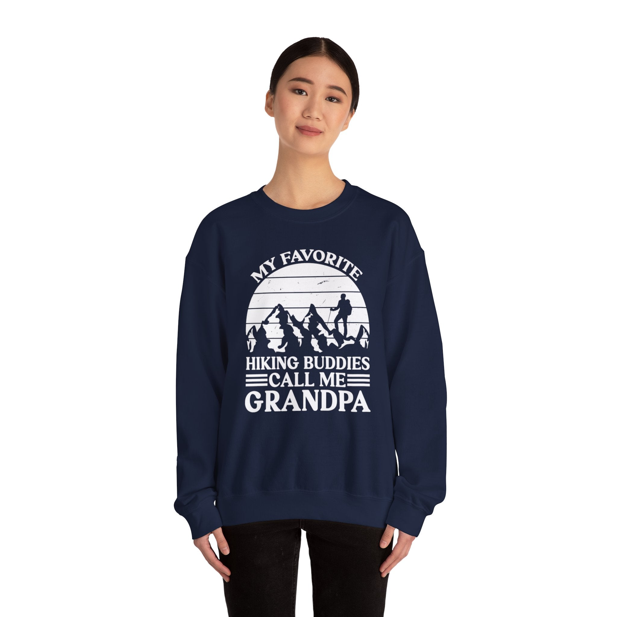 Proud Hiking Grandpa Crewneck