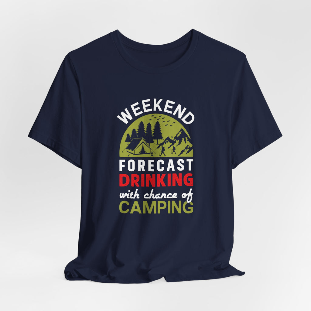 Vibrant Weekend Forecast Camping Tee
