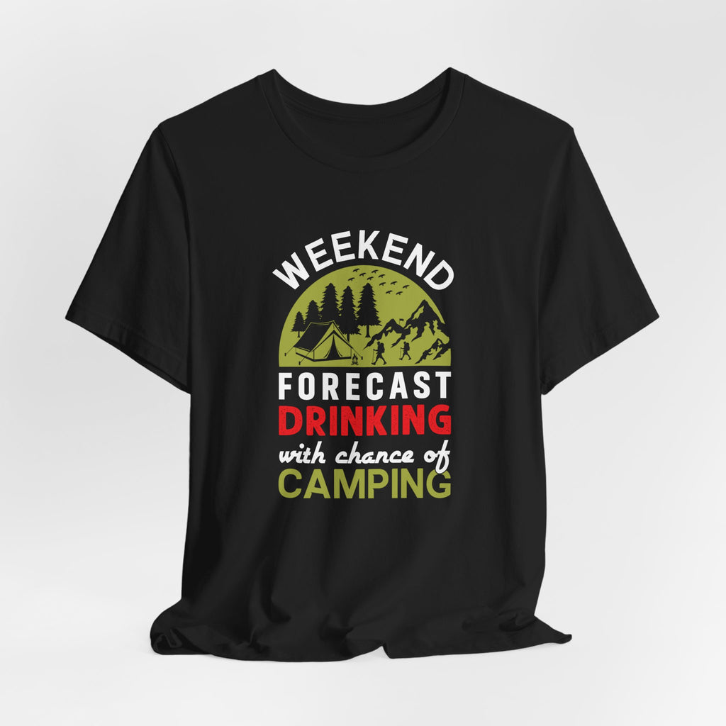 Vibrant Weekend Forecast Camping Tee