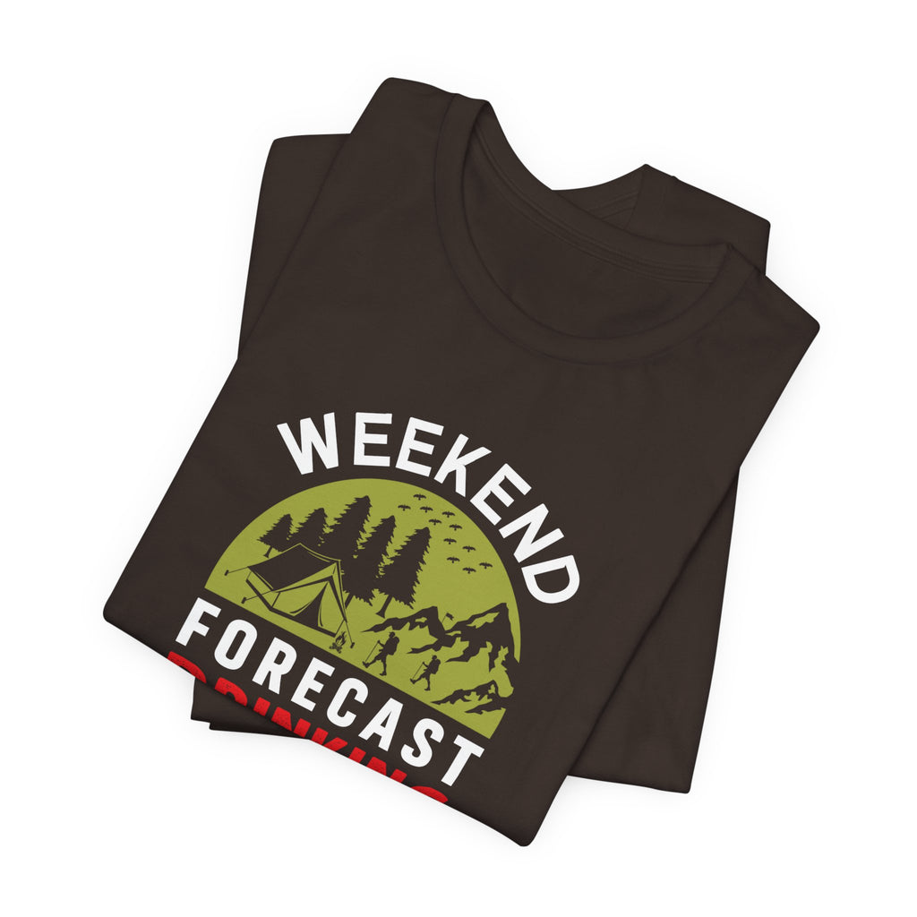 Vibrant Weekend Forecast Camping Tee