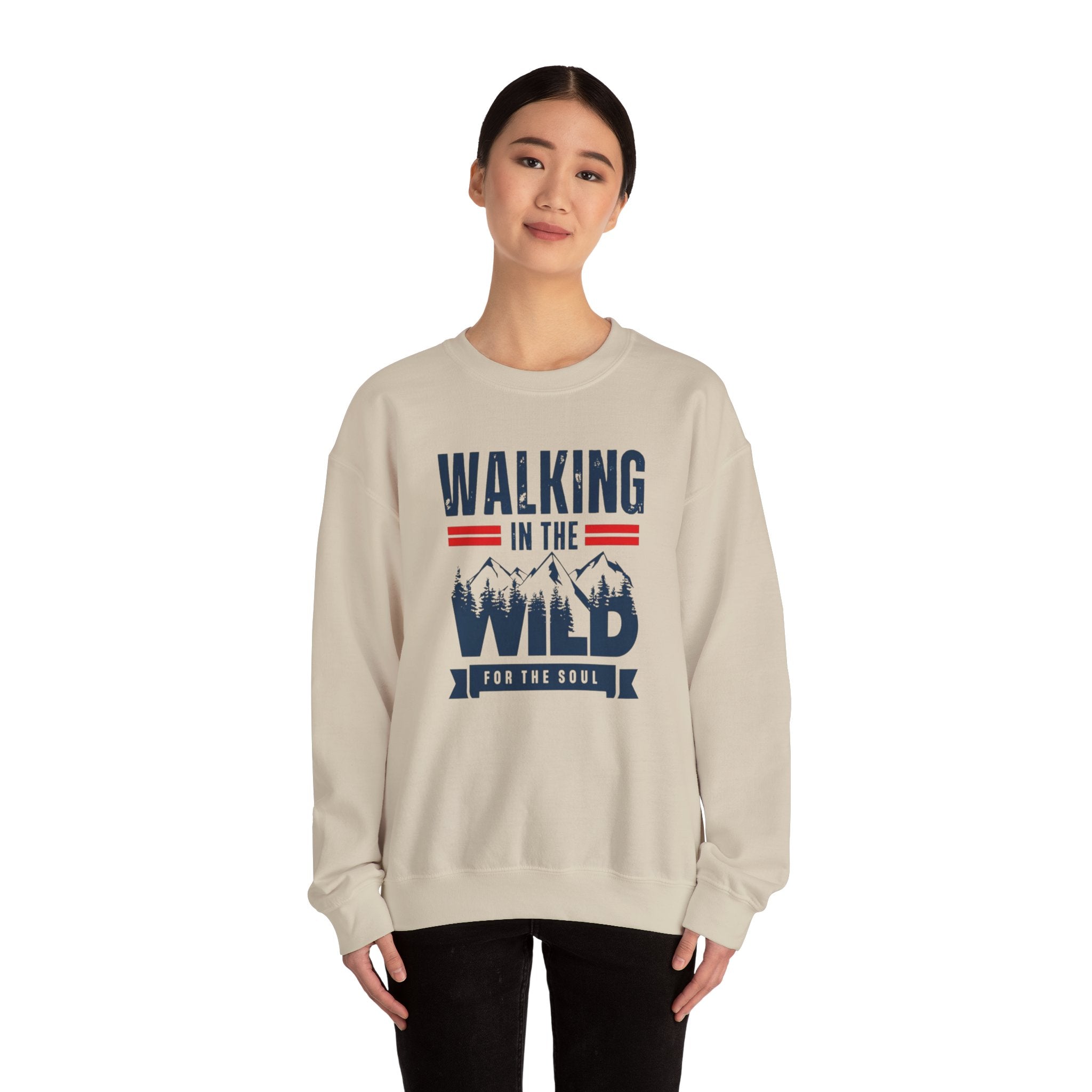 Forest-Fresh Walking Crewneck