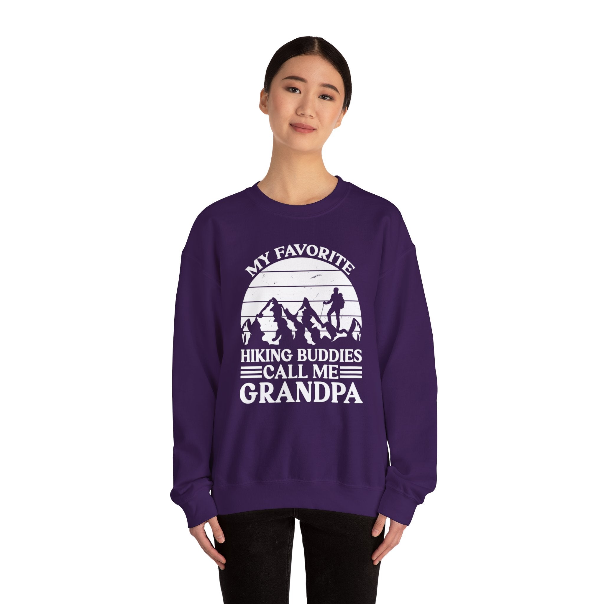 Proud Hiking Grandpa Crewneck