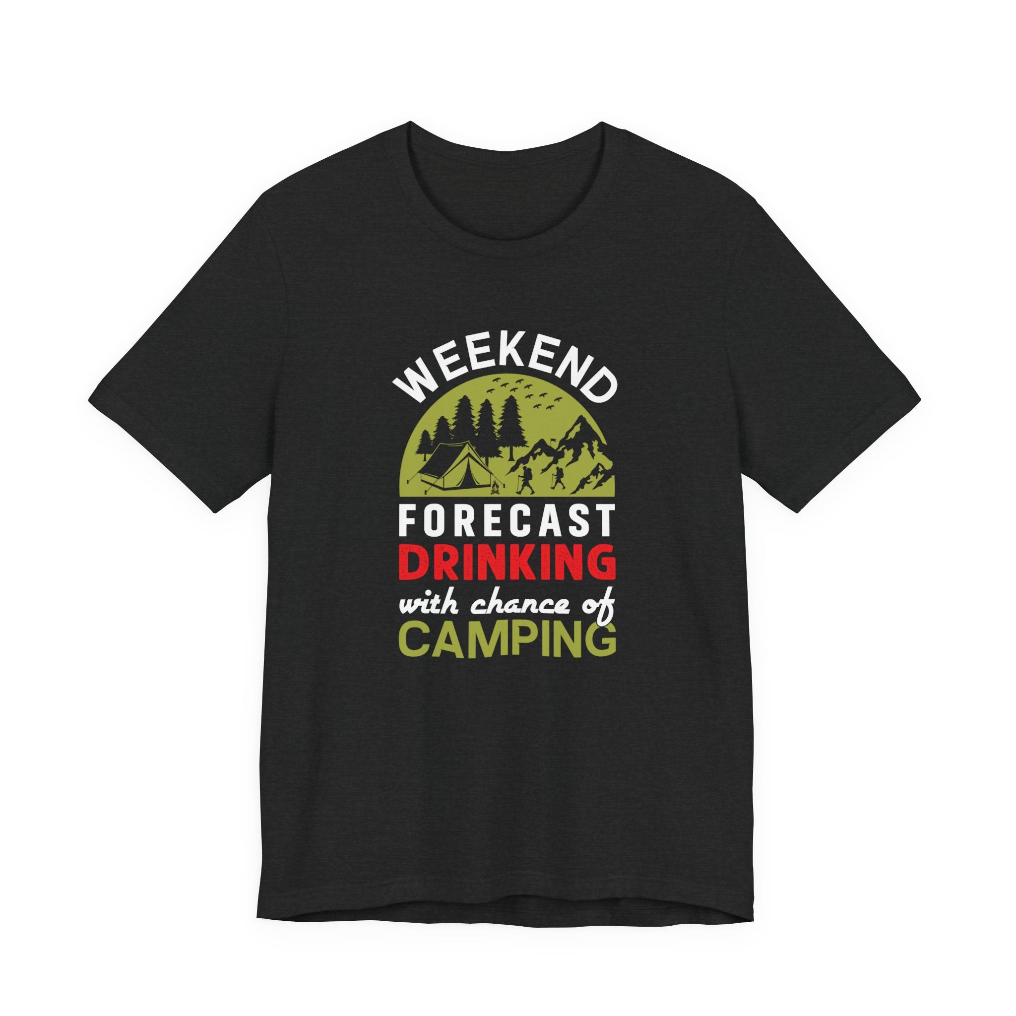 Vibrant Weekend Forecast Camping Tee